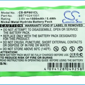 1500mAh for Radio Shack 18560,239037,9600509,GESPC910-117381