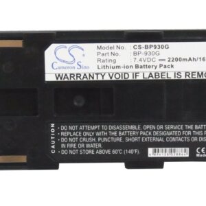 2200mAh for Canon GL1,GL2,XHA1,XHG1,XLH1,XL1,XL1S,XL2-115543