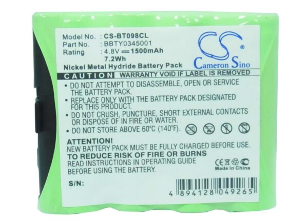 1500mAh for AEG Liberty C,Liberty CA,Liberty CLT4S,Liberty S-117386