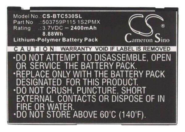 2400mAh for Blaupunkt Lucca 5.3-119705