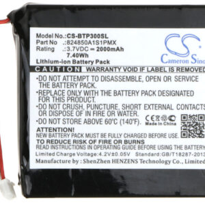 2000mAh for Blaupunkt TravelPilot TP300-120064