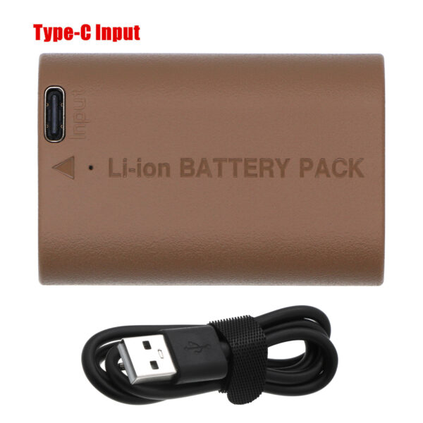 Replaces battery for Canon LP-6P, EOS R5 Mark II mirrorless camera, 2400mAh with USB C-114916