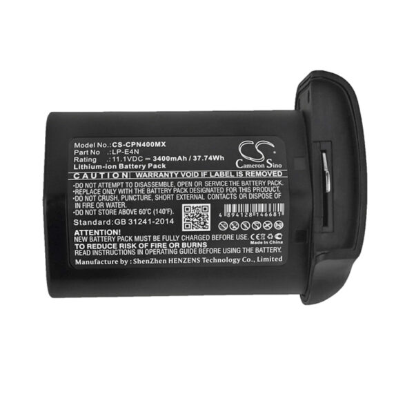 3400mAh for Canon EOS-1D MarkIII,EOS-1D Mark IV,EOS-1Ds Mark III,580EX-II,580EX,550EX,540EZ,MR-14EX,MT-24EX,EOS-1D X-115097