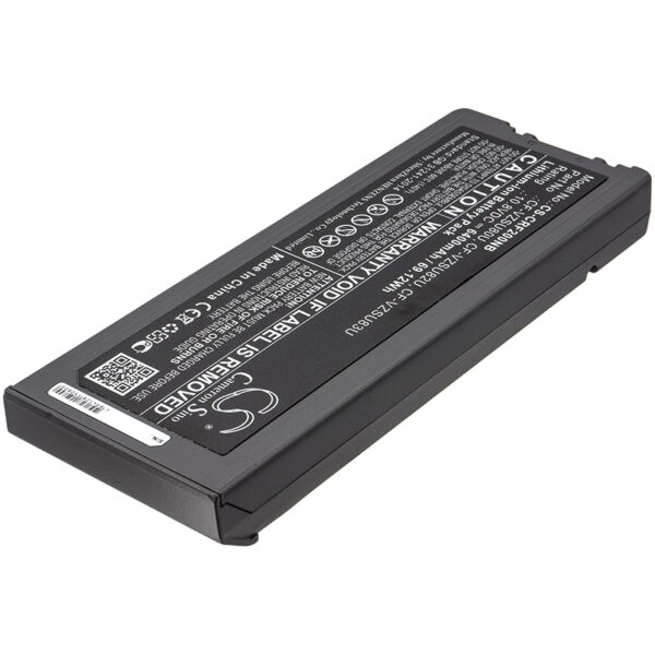 Replaces battery for Panasonic CF-VZSU80U, CF-VZSU82U, CF-VZSU83U, Toughbook CF-C2, Lithium-ion 6400mAh-124317