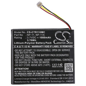 1000mAh for Casio TR Mini,TR-M11-115137