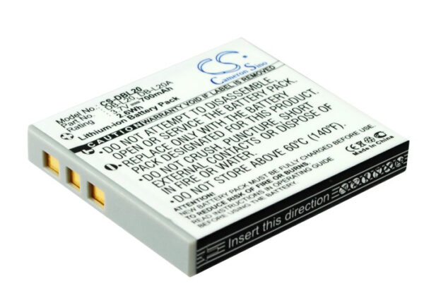 700mAh for Sanyo Xacti VPC-E60,Xacti DMX-C5(W),Xacti DMX-CA8,Xacti DMX-C4(N),Xacti VPC-J4EX,Xacti DMX-C6(R),Xacti DMX-CG65-S,Xacti VPC-E6 EX,Xacti DMX-CG6-P,Xacti VPC-C5-115638