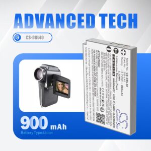 900mAh for Sanyo Xacti DMX-HD800,Xacti DMX-HD2,Xacti DMX-HD1A,Xacti VPC-HD1,Xacti VPC-HD1E,Xatic VPC-HD1A,Xacti VPC-HD800,Xacti VPC-HD700,Xacti VPC-HD2,Xacti VPC-HD1EX-115648
