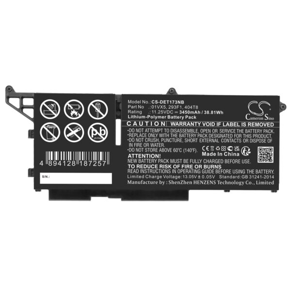 3450mAh for DELL Latitude 13 7330,Latitude 7330 Rugged Extreme-122248