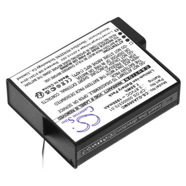 Replacement Battery for DJI Osmo Action 5, BCX204-1950-3.87, Lithium-ion 1950mAh-114887