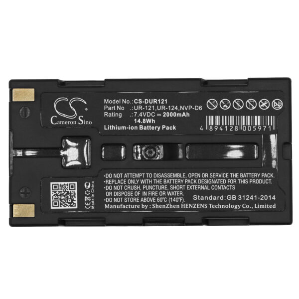 2000mAh for Sanyo iDshot IDC-1000,iDshot IDC-1000Z,iDshot IDC-1000ZU,Xacti NV-HD500,Xacti NV-KD100,Xacti NV-DV35-115628