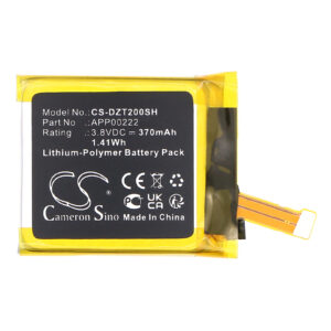 Replacement Battery for Diesel DZT2002, On DZT2002, Fossil Q Explorist Gen3 Armani ART5004, APP00222, Li-Polymer 370mAh-120378
