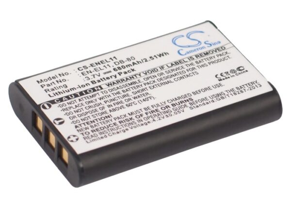 680mAh for NIKON Coolpix S550,Coolpix S560-0 680mAh for NIKON Coolpix S550,Coolpix S560-0