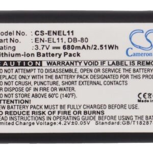 680mAh for NIKON Coolpix S550,Coolpix S560-115716