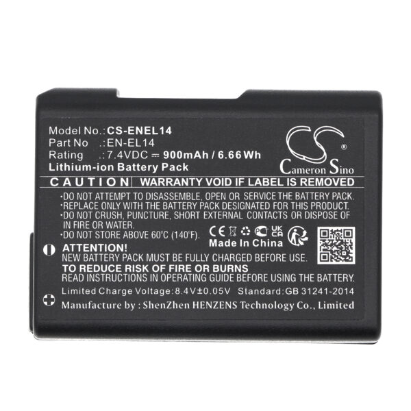 900mAh for Nikon Coolpix P7000,Coolpix P7100,Coolpix P7700,D3100,D3200,D5100,D3100 DSLR,D5100 DSLR,D3200 DSLR,Coolpix P7800-115413