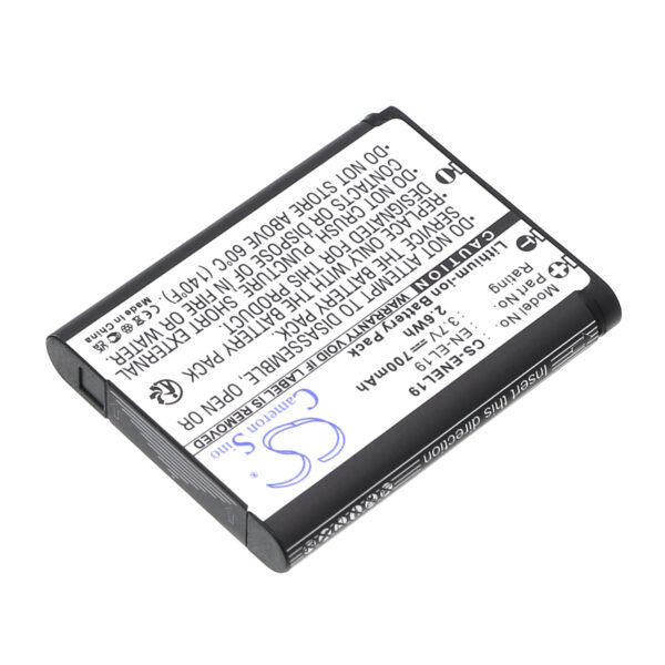 700mAh for NIKON Coolpix S3100,Coolpix S4100,Coolpix S2500,Coolpix S6400,Coolpix S4300,Coolpix S3300,Coolpix S3200,Coolpix S100,Coolpix S2550,Coolpix S4150-115376