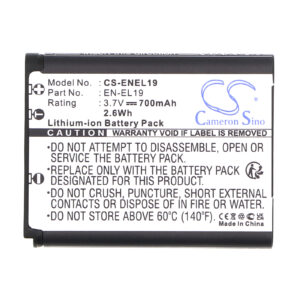 700mAh for NIKON Coolpix S3100,Coolpix S4100,Coolpix S2500,Coolpix S6400,Coolpix S4300,Coolpix S3300,Coolpix S3200,Coolpix S100,Coolpix S2550,Coolpix S4150-115377