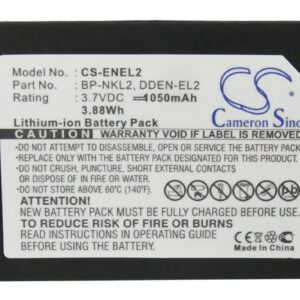 1050mAh for NIKON Coolpix 2500,Coolpix 3500,Coolpix SQ-115780