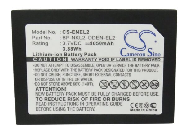1050mAh for NIKON Coolpix 2500,Coolpix 3500,Coolpix SQ-115780