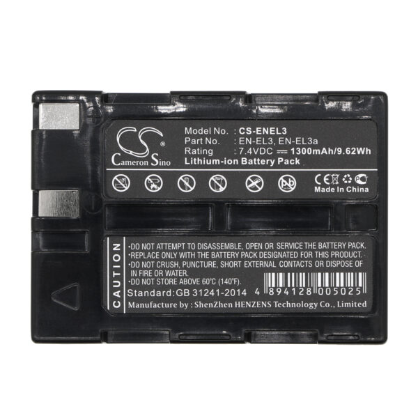 1300mAh for NIKON D100,D100 SLR,D50,D70,D70s-115730