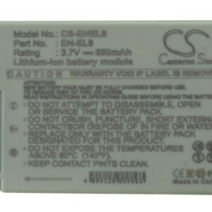 650mAh for NIKON Coolpix P1,Coolpix P2,Coolpix S1,Coolpix S2,Coolpix S3,Coolpix S5,Coolpix S50,Coolpix S50c,Coolpix S6,Coolpix S7-115750