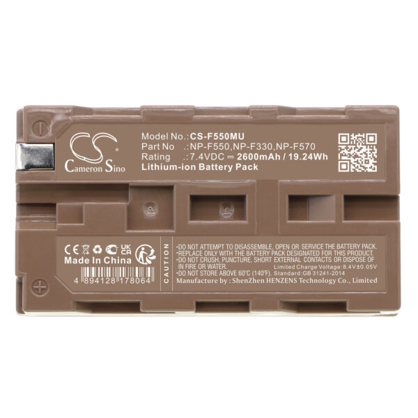 2600mAh for Aputure AMARAN AL-F7 CRI 95+,AMARAN ALH198 CRI 95+,AMARAN ALH-198C CRI 95+,AMARAN AL-528W,AMARAN AL-528S,AMARAN AL-528C-114968