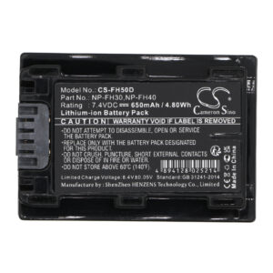 650mAh for Sony DCR-DVD908E,DCR-HC47,HDR-HC7E,DCR-SR220D,HDR-CX11E,DCR-HC30,DCR-DVD905E,DCR-DVD905,DCR-DVD803,DCR-HC43E-116038
