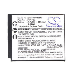 Replaces battery for Fujifilm NP-70S, Instax Mini 99, 600mAh-114910