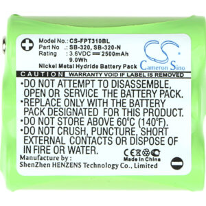 2500mAh for Falcon 310,315,320,325,330,335,PT2000-116773