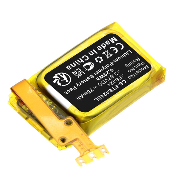 Replacement Battery for Fitbit inspire 3, FB424, Li-Polymer 75mAh-120371