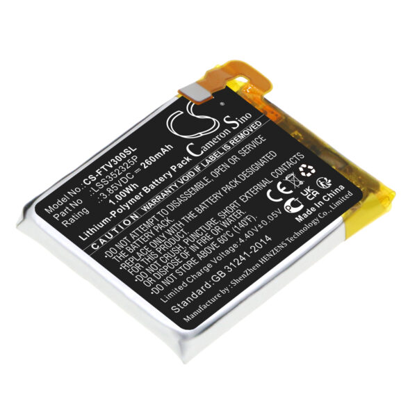 260mAh for Fitbit Versa 3-0 260mAh for Fitbit Versa 3-0