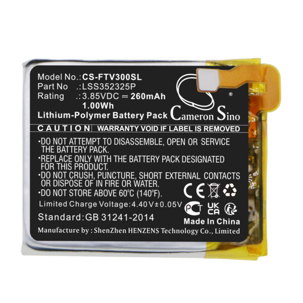 260mAh for Fitbit Versa 3-120722