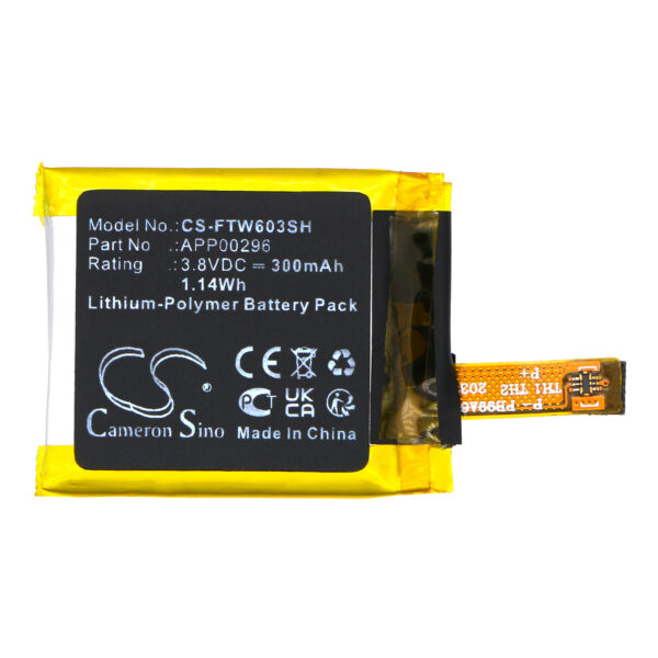 Replaces battery for FOSSIL Julianna HR FTW6035, APP00296, 300mAh-120481