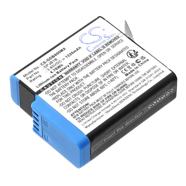 1220mAh for GoPro Hero 8 Black,Hero 7 Black,Hero 6 Black,Hero 5 Black,HD8.01,Hero 8,Hero 7 White-0
