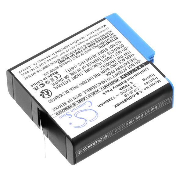 1220mAh for GoPro Hero 8 Black,Hero 7 Black,Hero 6 Black,Hero 5 Black,HD8.01,Hero 8,Hero 7 White-115085