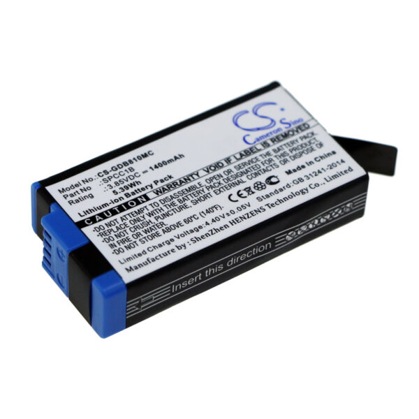 1400mAh for GoPro Max,Max 360,ACBAT-001-0