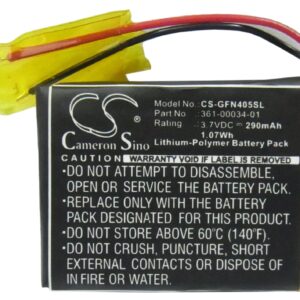 290mAh for Garmin Foretrex 405,Foretrex 405cx,Foretrex 401-119689