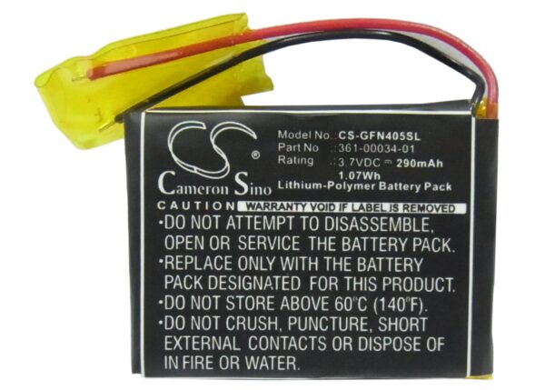 290mAh for Garmin Foretrex 405,Foretrex 405cx,Foretrex 401-119689