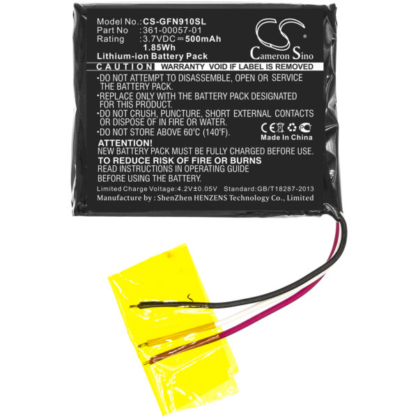 500mAh for Garmin forerunner 910XT-119621