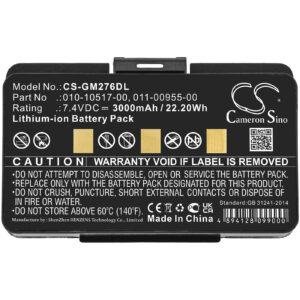 3000mAh for Garmin GPSMAP 276,GPSMAP 276c,GPSMAP 296,GPSMAP 376,GPSMAP 376C,GPSMAP 378,GPSMAP 495,GPSMAP 478,GPSMAP478,EGM478-119550