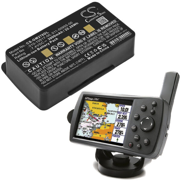 3000mAh for Garmin GPSMAP 276,GPSMAP 276c,GPSMAP 296,GPSMAP 376,GPSMAP 376C,GPSMAP 378,GPSMAP 495,GPSMAP 478,GPSMAP478,EGM478-119551