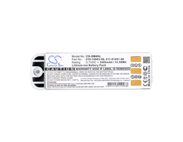 3400mAh for Garmin Zumo 400,Zumo 450,Zumo 500,Zumo 500 Deluxe,Zumo 550-119447