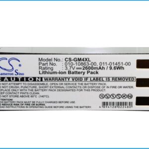 2600mAh for Garmin Zumo 400,Zumo 450,Zumo 500,Zumo 500 Deluxe,Zumo 550-119811