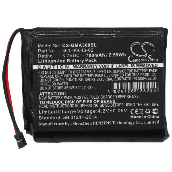 700mAh for Garmin Approach G30,010-01690-00-119416