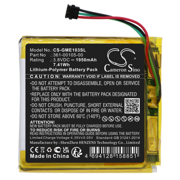 1950mAh for Garmin Edge 1030-119344