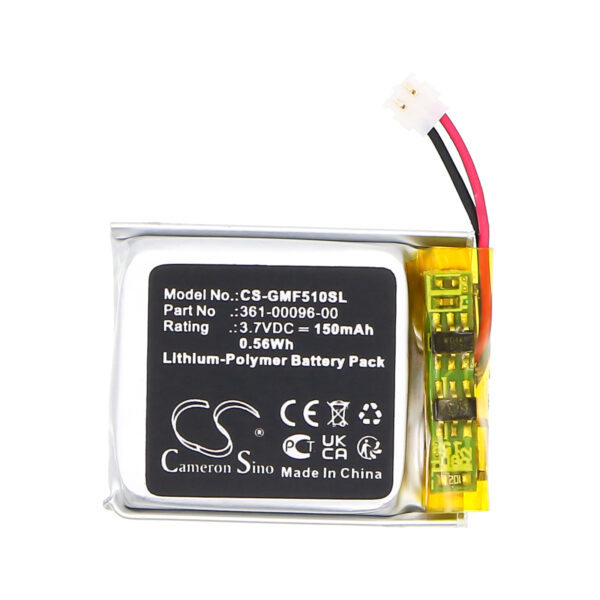 Replacement Battery for Garmin Fenix 5S, Fenix 5S Plus, 361-00096-00, Li-Polymer 150mAh-120366