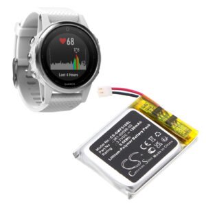 Replacement Battery for Garmin Fenix 5S, Fenix 5S Plus, 361-00096-00, Li-Polymer 150mAh-120369