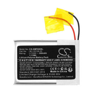 300mAh for Garmin Tactix Delta Solar,Fenix 6X,Fenix 6X Pro Solar-120503