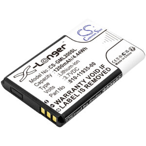 1200mAh for Garmin 010-01055-15,010-02184-01,GLO,GLO 2-0