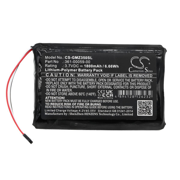 1800mAh for Garmin ZUMO 350LM,ZUMO 390LM,ZUMO 340LM,zumo 396,zumo 396 LMT-S-119421
