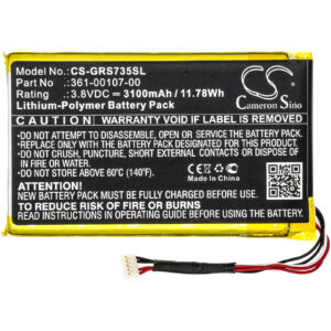 3100mAh for Garmin inReach SE,Explorer+,010-01735-10,inReach SE+,GPSMAP 66i,inReach Explorer Plus,inReach Explorer+-119366